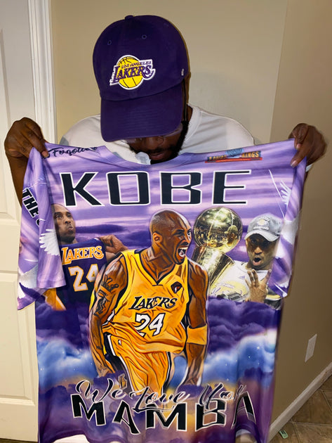 KOBE BRYANT -Crenshaw- Nipsey Hustle Jersey Lakers Colors