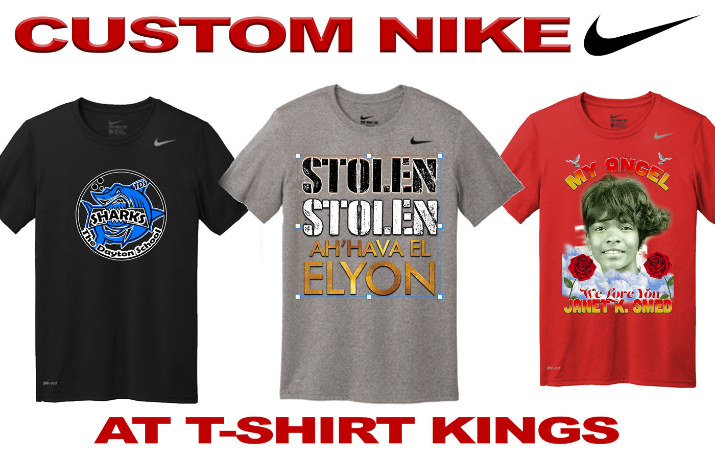 Customize nike 2025 t shirts